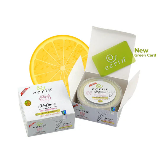 Ecrin Halawa Wax 100% Lemon & Sugar Base Wit Free Applicator Card