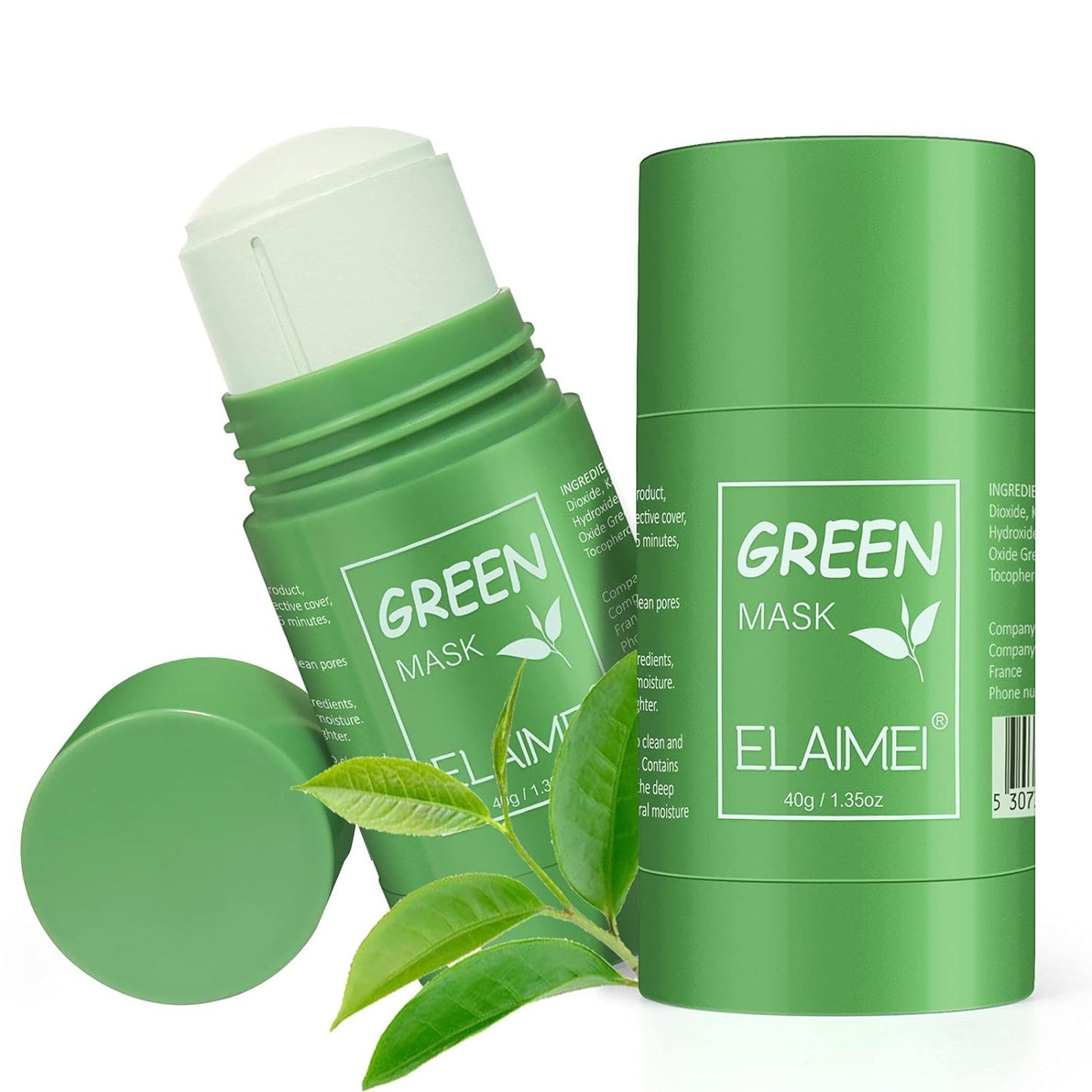 Green Tea Mask Stick - Deep Face Cleansing Stick For Glass Glowing Skin