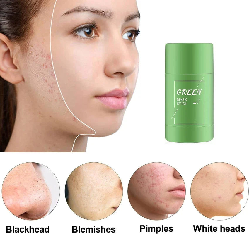 Green Tea Mask Stick - Deep Face Cleansing Stick For Glass Glowing Skin