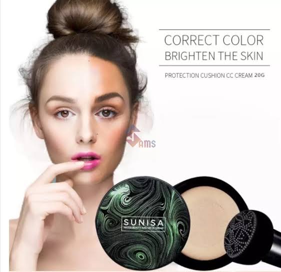 Sunisa 3 In 1 Air Cushion Cc & Bb Waterproof Foundation Cream